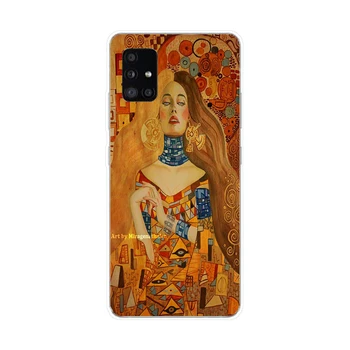 097FG o beijo de Gustav Klimt Pintura Soft Silicone Tpu Cover para Samsung Galaxy A20 A20E A20S A40 A31 A41 A51 A71 caso