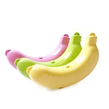 Fruto Acessórios Banana Protetor de Caixa de 3 Cores 1 PC Portátil Almoço Recipiente de Plástico de Banana Guarda Protetor de Dropship