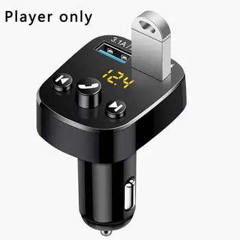 Compatível com Bluetooth sem Fio 5.0 compatível com Bluetooth Car Kit mãos livres MP3 Player Transmissor FM 3.1 Um Dual USB, Carregador de Disco de U
