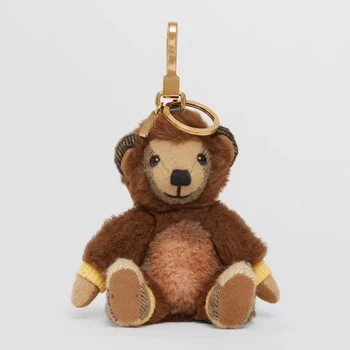 Kawaii Saco de Charme Cadeia Vintage desenho animado do Urso de Brinquedo Boneca Carro Ornamentos para o Melhor Amigo de Dom Chaveiro em Acessórios femininos 2020