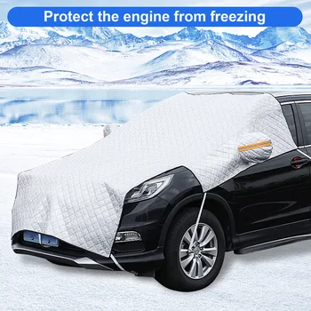 Durável Thicked Limousine Neve do Inverno Escudo Meia de Carro de Neve Cobrir o pára-brisa Dianteiro de Sol UV de Neve em Pó Resistente à Chuva Capa de Proteção