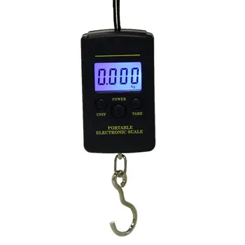 Portátil do DIODO emissor de 40kg/10g Eletrônico de Suspensão de Pesca de Bolso Digital Gancho Escala Eletrônica Gancho Escala da Cozinha de Peso Ferramenta