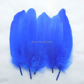 200pcs/muito!Azul Royal Ganso Satinettes Atacado Soltas Penas Perfeito para artesanato,figurino,tiaras,fascinators cabelos