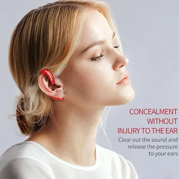 Fones de ouvido Osso Condução de Fones de ouvido Bluetooth Não Introduza A Suspensão de Fones de Ouvido à prova de Suor Fones de Ouvido sem Fio Esportes