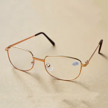 Zilead Leitura de Óculos de Armação de Metal Prescrição Óptica Presbiopia Óculos Hipermetropia Óculos de Dioptria+1 a+4 Para Homens e Mulheres