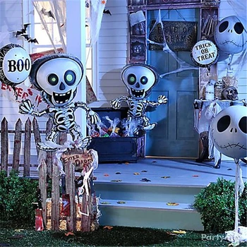 Abóbora De Halloween Dançando Esqueletos Balões Decoração De Halloween Inflável Morcego Aranha Balão De Brinquedos Para Festa De Halloween De Suprimentos