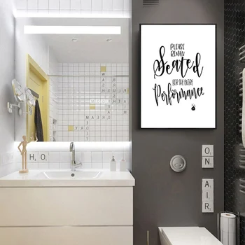 Engraçado Casa De Banho Sinal De Lona Cartaz De Parede Impressões De Arte , Não Selfies Desfrutar Do Seu Cocô Por Favor, Permaneça Sentado Wc Sinais De Decoração Do Banheiro