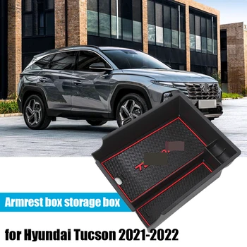 Para Hyundai Tucson NX4 2021 2022 carro braço caixa de armazenamento de caixa de modificação de armazenamento e de acabamento do interior do carro