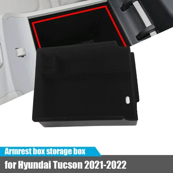 Para Hyundai Tucson NX4 2021 2022 carro braço caixa de armazenamento de caixa de modificação de armazenamento e de acabamento do interior do carro