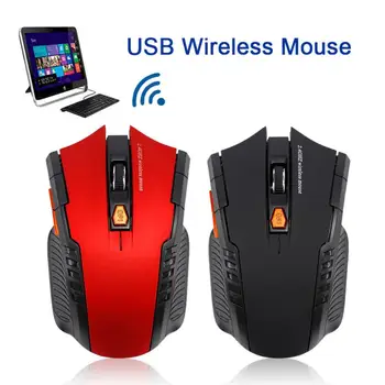 USB Gaming Mouse 2.4 G sem Fio 6 Botões do Mouse Alimentado por Bateria Ratos Com Receptor USB Para Laptop Notebook PC Desktop Dropship