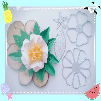FlowerMetal cortantes para DIY Scrapbooking Álbum de Cartões de Papel Artesanato Decorativo em Relevo Die Cuts