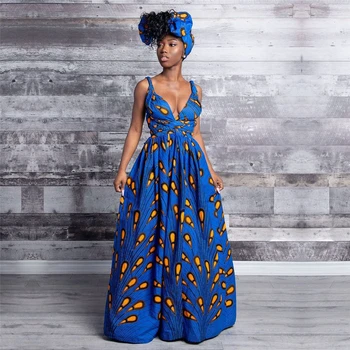 Estampa Floral Elegante Vestido de Mulher Estilo Africano Noite de Casamento Vestidos de Festa de Aniversário de Roupas 2021 QUENTE Jantar Vestido de Dama de honra