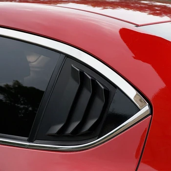 NOVO-Acessórios do Carro Preto Janela Traseira Lado as Grades de Ventilação do Painel de Guarnição para Mazda 3 Axela 4Dr Limousine-2018