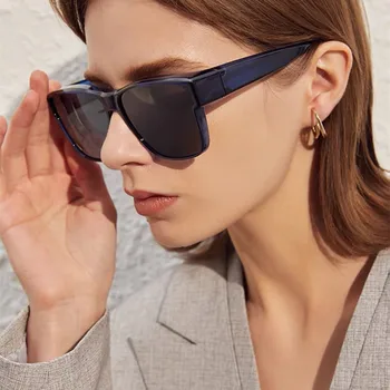 2021 Novos Óculos Polarizados Homens Mulheres Vintage Praça De Óculos De Sol Unissex, Moda Condução Tons De Verão De Design Da Marca Gafas