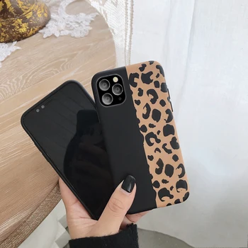 Leopardo Impressão de Telefone de Caso Para o iPhone 11 7 Casos para as Mulheres de Alta Qualidade tpu Macio 3D Sexy Leopard Tampa Traseira para iPhone 7 8 6 Plus