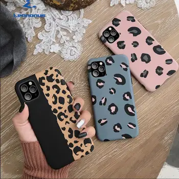 Leopardo Impressão de Telefone de Caso Para o iPhone 11 7 Casos para as Mulheres de Alta Qualidade tpu Macio 3D Sexy Leopard Tampa Traseira para iPhone 7 8 6 Plus