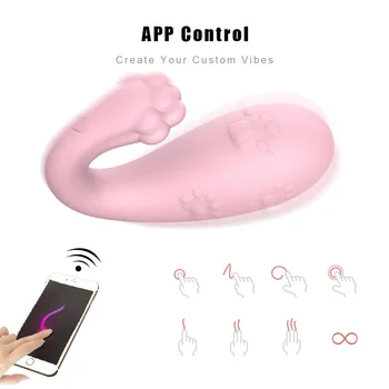 Novo 8 Modos de brinquedos Sexuais, Frequência de Silicone Vibrador de controle Remoto sem Fio APLICATIVO Bluetooth Ligar cor Vibrador Brinquedo do Sexo para Mulheres