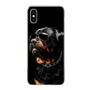 Bonito Cão Rottweiler Telefone de Caso Para o Iphone 11 12 Mini Pro 7, 6 X 8 6S Plus XS MAX. + XR 5 ANOS SE a 10 9 a Arte de TPU Coque Capa Shell