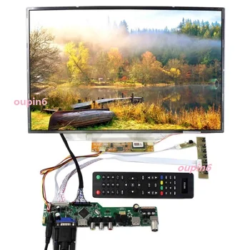 Kit Para B141EW02 V3/V1/V4 USB do Painel de LED Monitor Placa de Controlador VGA Ecrã PLANO de Áudio LVDS 1280x800 LCD Remoto AV HDMI
