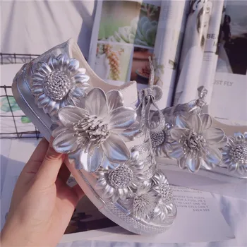 21 nova artesanal de sapatos femininos da moda de pedra de strass de couro flores sonho de borboleta velho sujo sapatos sapatos casuais