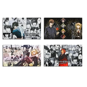 HD Clássico Japonês de Anime Death Note Família de Parede Decoração Estampas de Adesivos de Parede de Arte Colagem Bar de Estilo do Quarto de Crianças Cartaz