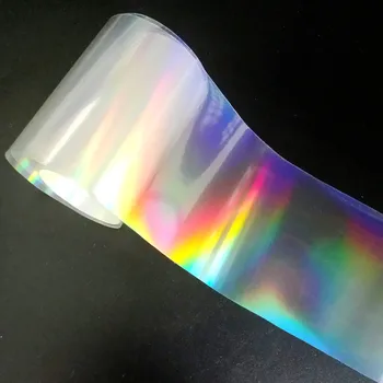 100cm Holográfico cor-de-Rosa de Transferência de Adesivos Para Unhas DIY Laser Camaleão Unhas Folha de Cobertura Total Decalque Dicas de Manicure Ferramentas