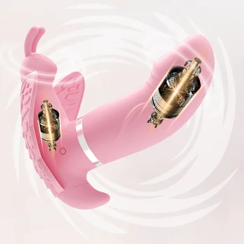 Invisível Wearable Vibrador Vibrador Para as Mulheres de Controle Remoto sem Fio Masturbador G Ponto de Borboleta, Vibrador de Brinquedos Sexuais para as Mulheres