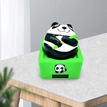 A Energia Solar Agitando A Figura Solar Balançando Panda A Decoração Do Carro Do Interior Do Carro Casa Secretária Ornamento Presente De Aniversário