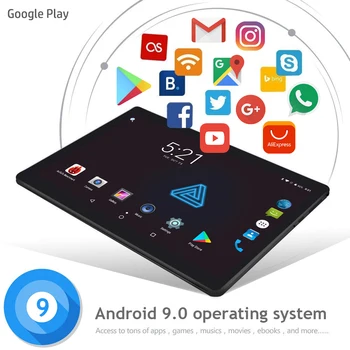 2021 Novo de 10 Polegadas Tablet 4G 8GB de RAM, 128 gb de ROM de 1280*800 IPS HD de Tela do Android 9.0 WIFI GPS Frete Grátis Crianças Tablet