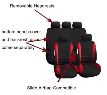 Assento de carro para o Condutor Cobre compatível Caber a Maioria de Carro, Caminhão, SUV ou Van, Respirável, com 2 mm Composto Esponja, Pano Poliéster
