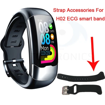 Pulseira bracelete para H02 banda inteligente faixa de relógio de hora correias h02 assistir ecg teste de etiqueta inteligente acessório de fábrica por atacado 2020