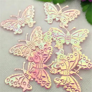 200pcs 28*40mm em forma de borboleta Glitter Confetes Coloridos, Lantejoulas para DIY Artesanato Decoração de Festa