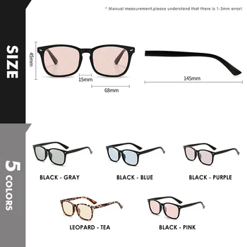 Novo Design de Moda Óculos de sol Polarizados Mulheres Homens Fotossensíveis Óculos de Condução de Óculos de proteção Camaleão lente de cor Leopardo gafas de sol