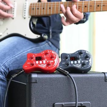 Muslady Multi-funcional Guitarra Pedal de Efeitos Combinados de Pedal de Efeitos de Guitarra transmissor e receptor de Guitarra acessórios