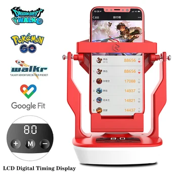 Telefone USB Andando de Balanço Shaker LCD Digital de Temporização Pedômetro Escova graduadores que se encontram Wiggler Contador Para Pokemon Go Google Ajuste Ant Floresta