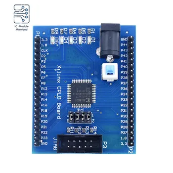 Xilinx XC9572XL CPLD Conselho de Desenvolvimento Brassboard Aprendizagem Placa de Interface JTAG DC da Fonte de Alimentação do Interruptor