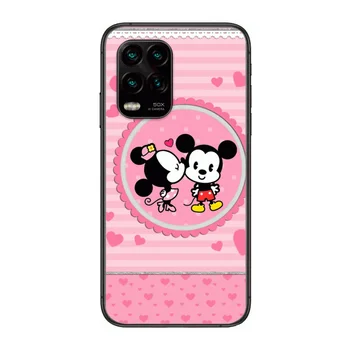 Soft Phone Caso de Móveis Bonitos do rato de Minnie do Mickey de Disney dos desenhos animados Caso De Telefone xiaomi Redmi Nota 9 8 7 6 5 UM Pro T Anime Preto