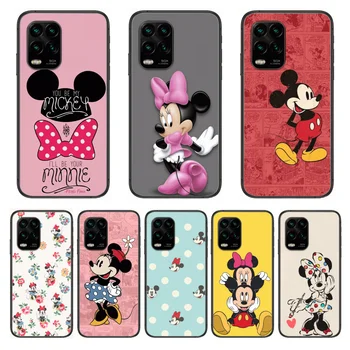 Soft Phone Caso de Móveis Bonitos do rato de Minnie do Mickey de Disney dos desenhos animados Caso De Telefone xiaomi Redmi Nota 9 8 7 6 5 UM Pro T Anime Preto