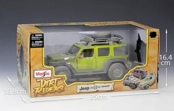 Maisto 1:18 Jeep Resgate Conceito Fundido Modelo de Carro Novo na Caixa