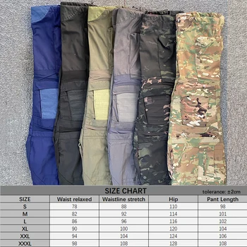 Táticas Calças Militares do Exército dos EUA Calças Cargo, com Roupas de Trabalho de Combate Uniforme Exterior Airsoft Paintball Camuflagem joelheiras de Calças