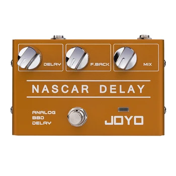 JOYO NASCAR Delay Analógico Pedal de Guitarra Processador Clássico BBD Vintage Delay Efeito para Guitarra Eléctrica Partes Instrumentos Musicais