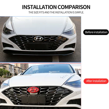 Logotipo Do Carro Decoração Adesivos Modificados Volante Adesivos Frente E A Traseira Do Carro Adesivos Para Hyundai Sonata 2020-2021