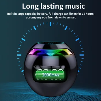 2021 Novo Mini de Bluetooth alto-Falante sem Fio Bluetooth caixa Som com Display de LED de despertar Relógio Despertador, Aparelhagem hi-fi, Cartão do TF MP3 reprodução de Música