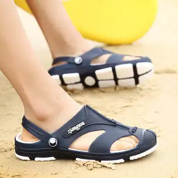 Homem Sapatos de Verão, Homem Flip-Flops de Natação Chinelos de quarto Robusto Sandálias Plataforma Chinelos de Homens Sapatos de Verão Conforto, Flats, Sapatilhas