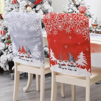 Natal Cadeira Tampa Traseira Papai Noel Chapéu De Decoração De Natal Para Casa, De Ano Novo, Decoração Decoracion