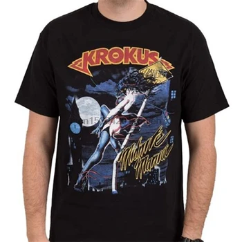 Nova Chegada do Verão Marca de Tees Krokus Midnite Maníaco T-Shirt de Algodão T-shirt homem Tops