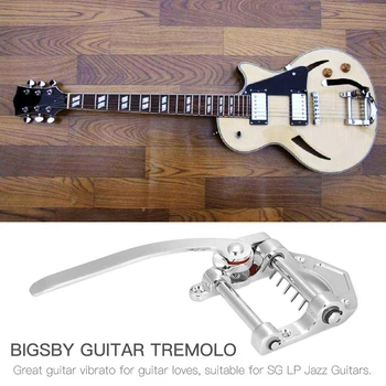 Vibrato Arremate Guitarra de Prata Tremolo Bridge Jazze Guitarra Acessórios de Reposição para SG LP