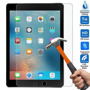 À prova de poeira de Vidro Temperado Transprent Anti-impressões digitais Protetor de Tela para iPad Pro 9.7 2017 Anti-knock Película Protetora