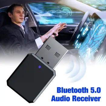 USB, Bluetooth Receptor de Áudio de 3,5 mm Mini Música Estéreo AUX sem Fio Bluetooth 5.0 Adaptador de Chamada Mãos livres Para Carro PC TV
