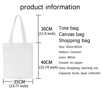 Espero Que Mundo Da Impressão De Compras Reutilizáveis Eco Sacos De Shopper Bag Tote Bag Saco De Lona Mulheres Dobrável Moda Feminina Bolsa De Ombro Bolsa